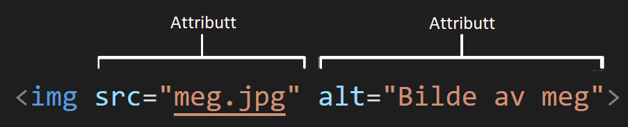 HTML-element med attributt