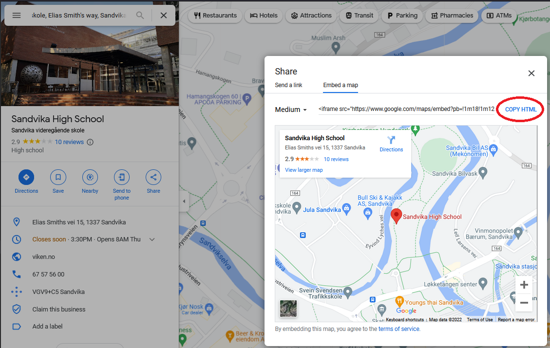 Bilde: Embed fra google
